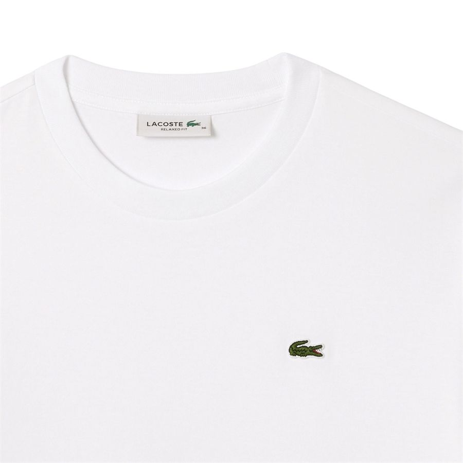 T-shirt a manica corta da donna in morbido cotone relaxed fit Lacoste | TF7215001