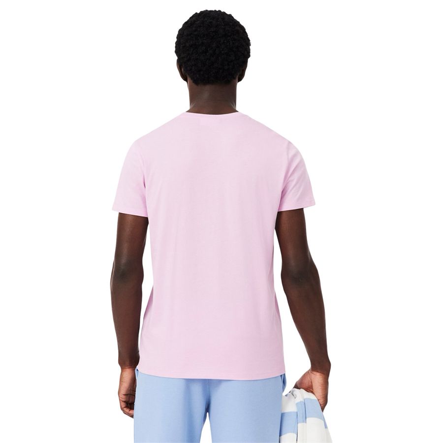 T-shirt girocollo monocromatica in jersey di cotone Pima Lacoste | TH6709Z4H