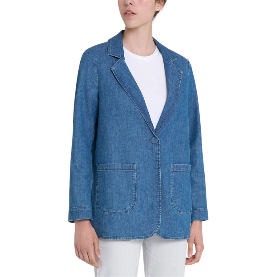 Blazer over destrutturato in Light Denim da donna Ragno | DN18GA199