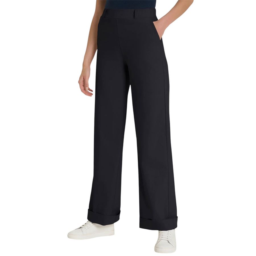 Pantalone ampio con tasche e risvolto in Super Fresh da donna Ragno | DP23P4020