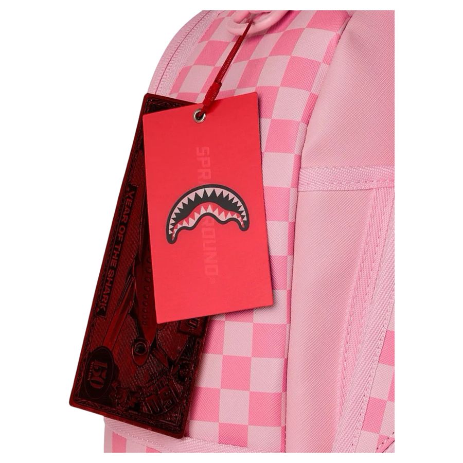 Pink Sharks In Paris Patch Backpack zaino Sprayground | 910B8717NSZ