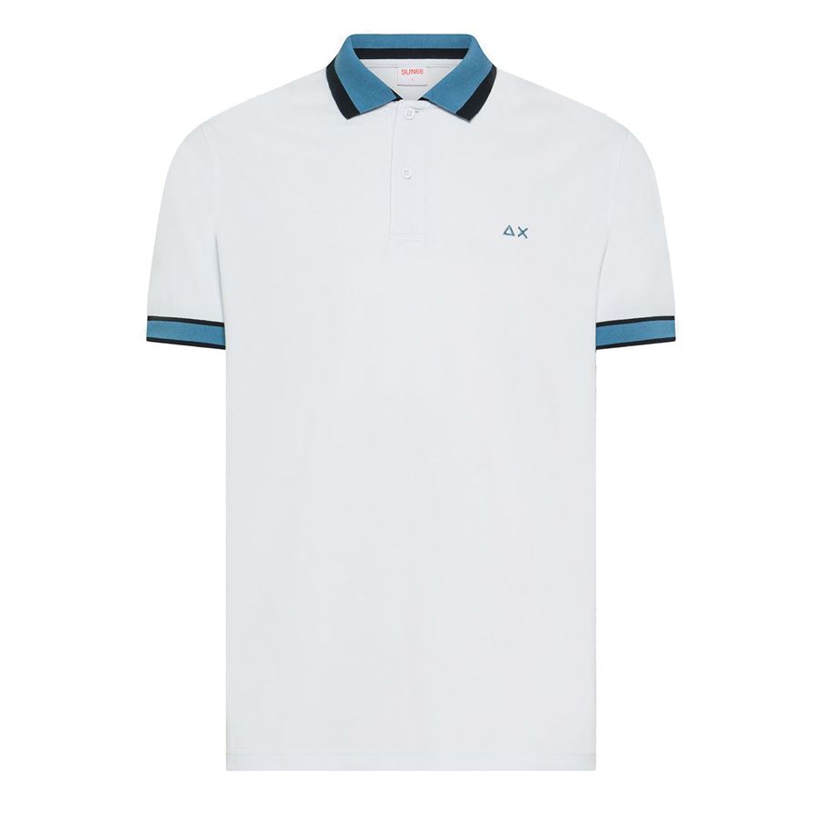 Polo multistripes on collar a maniche corte da uomo Sun68 | A36117001