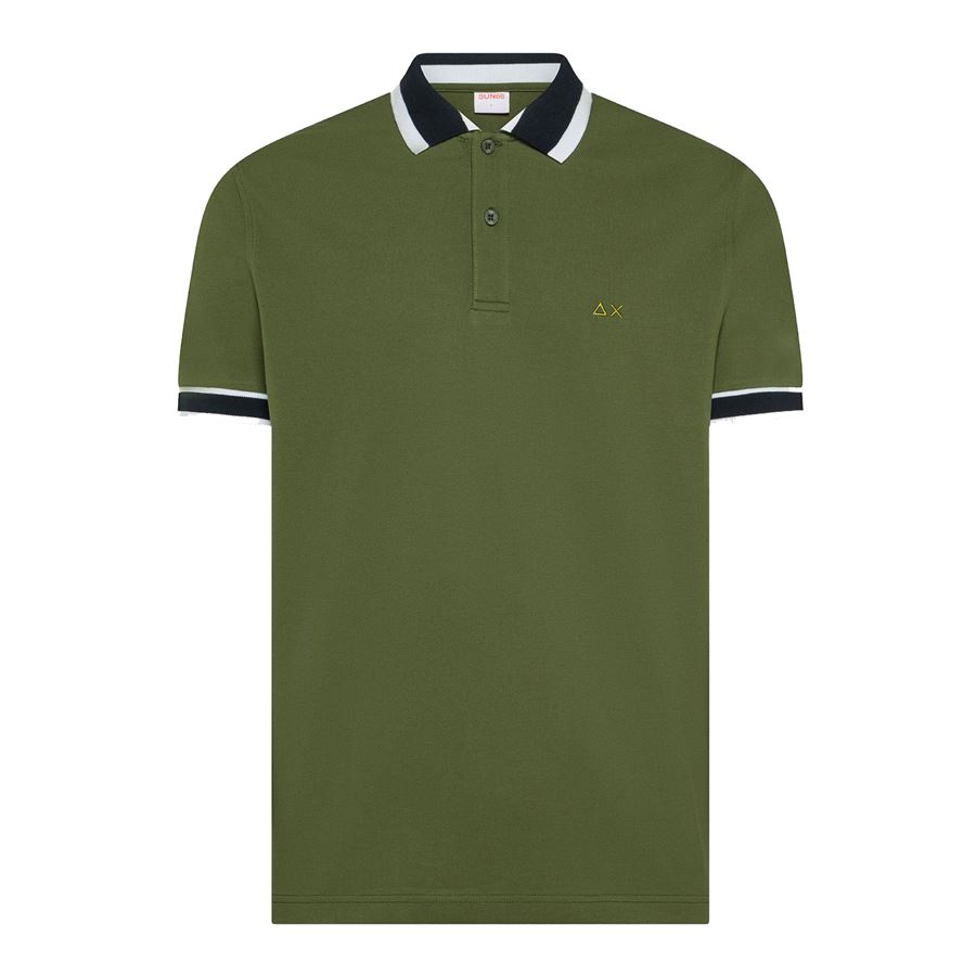 Polo multistripes on collar a maniche corte da uomo Sun68 | A36117037