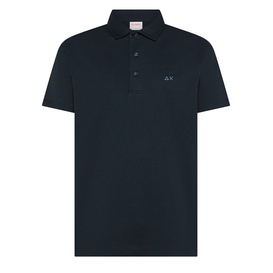 Polo jersey mercerized a maniche corte da uomo Sun68 | A36133007