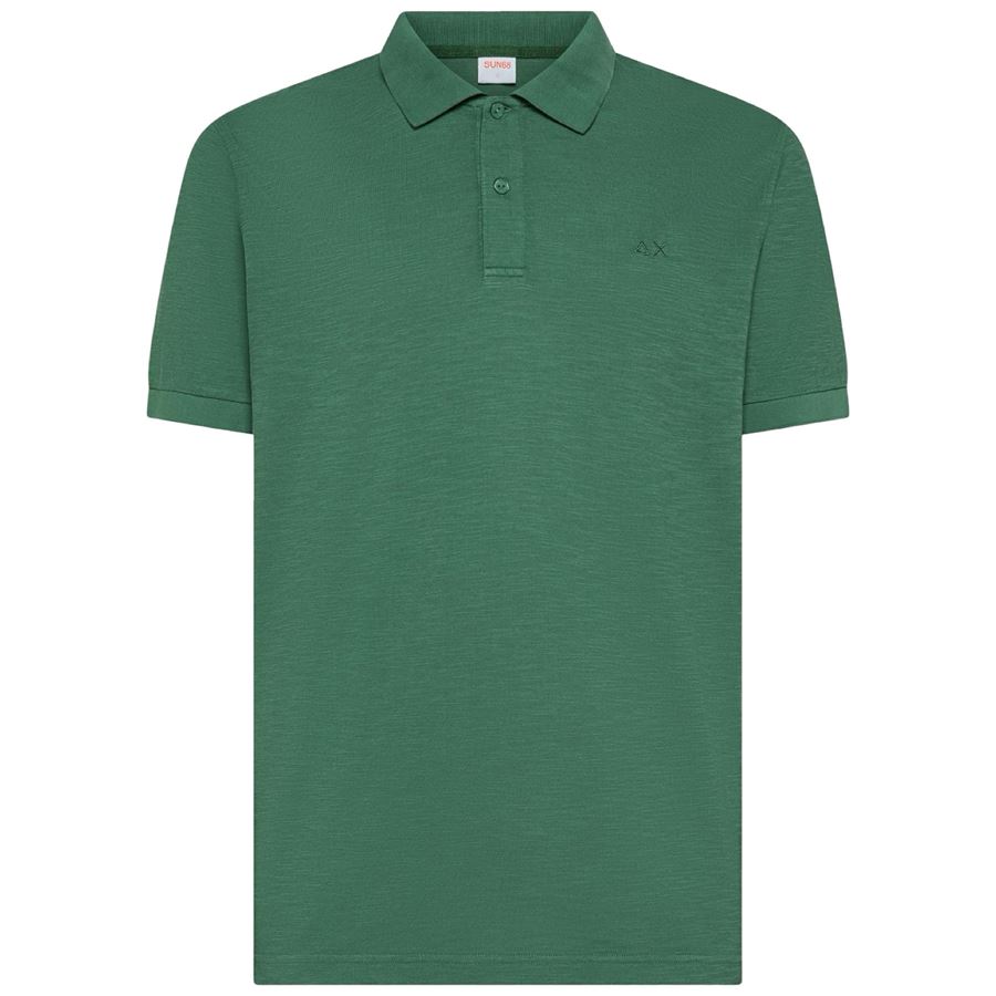 Polo jersey slub a maniche corte da uomo Sun68 | A36135095
