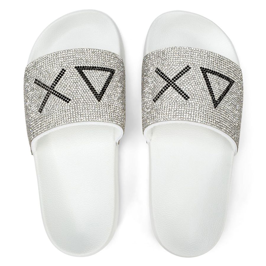 Slippers strass logociabatte da donna Sun68 | X3621101