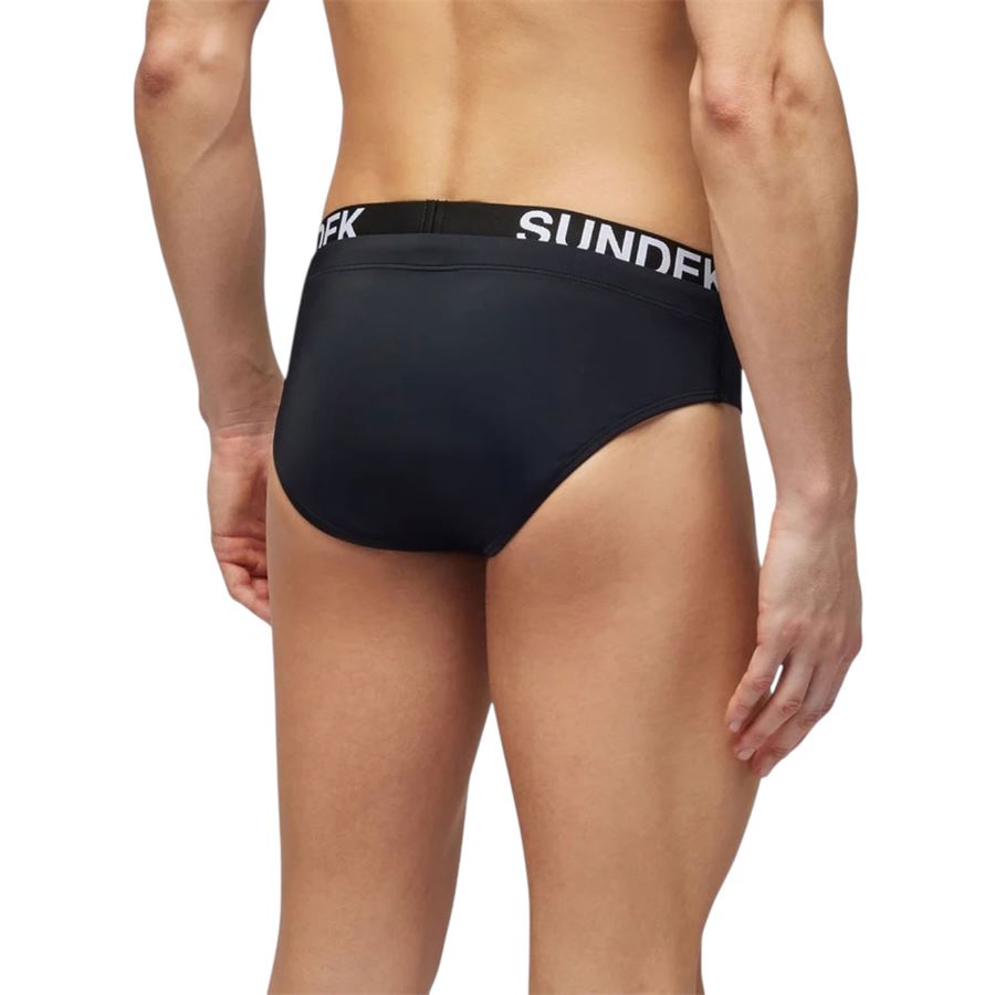 Costume mare a slip da uomo con elastico e logo Sundek | M309SSL300000401