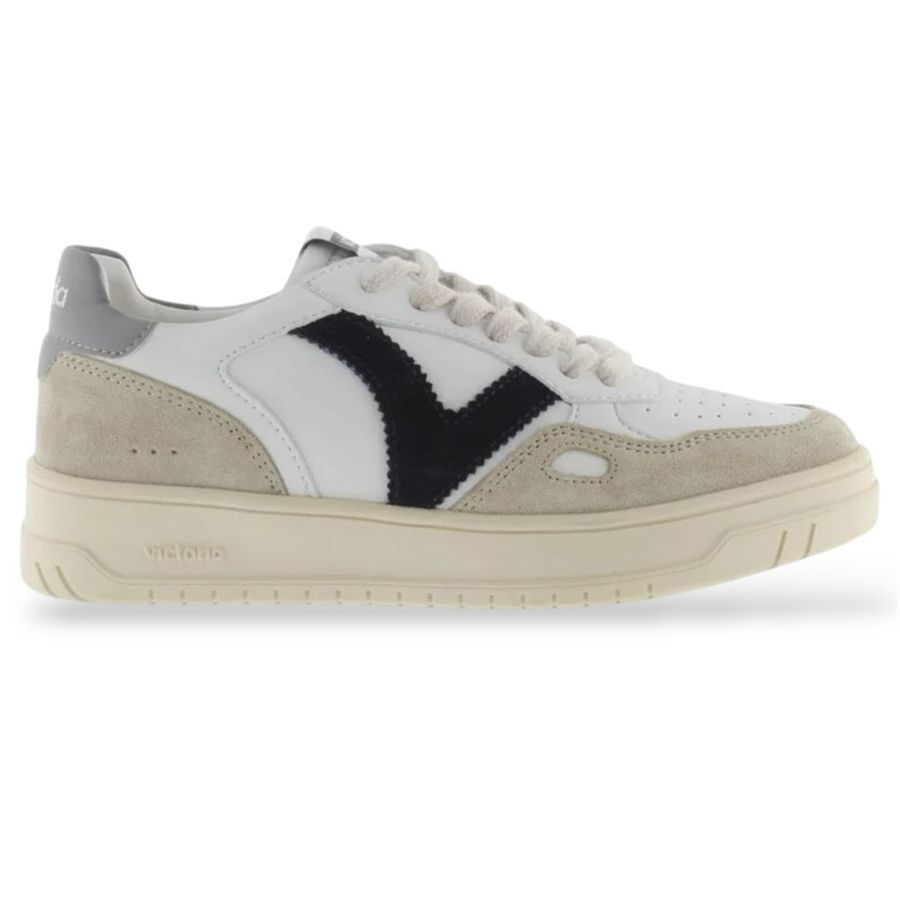 Seul effetto pelle e crosta sneakers da uomo Victoria | 1257101GRIS