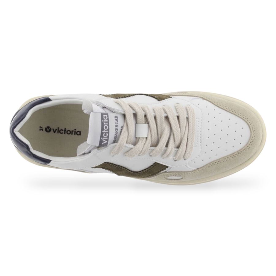 Seul effetto pelle e crosta sneakers unisex uomo donna Victoria | 1257101MARINO