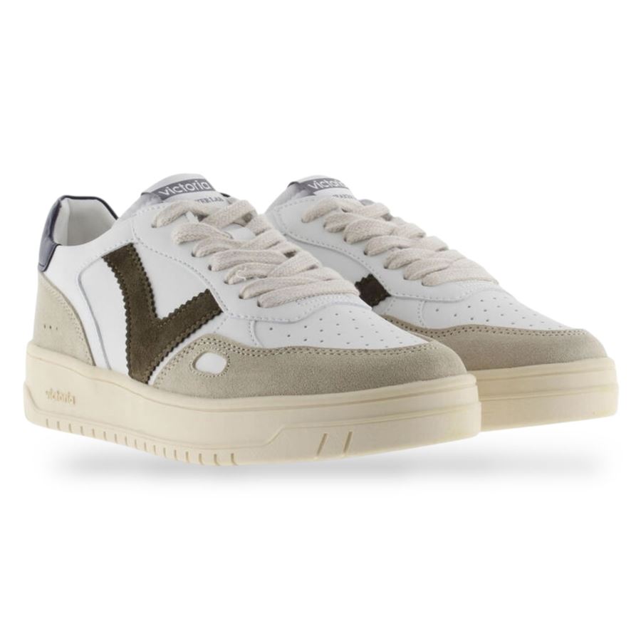 Seul effetto pelle e crosta sneakers unisex uomo donna Victoria | 1257101MARINO