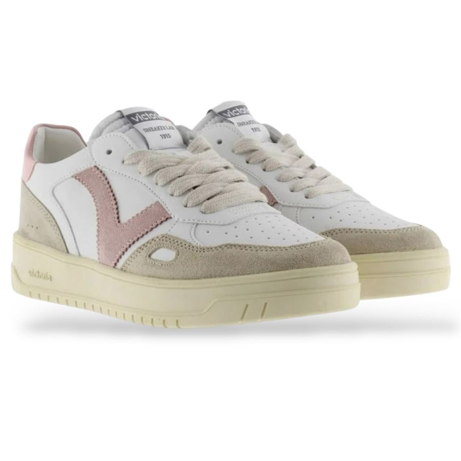 Seul effetto pelle e crosta sneakers da donna Victoria | 1257136ROSADO